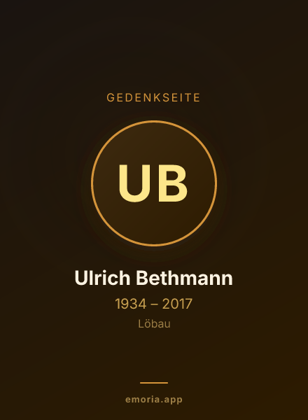 Gedenkportrait von Ulrich Bethmann