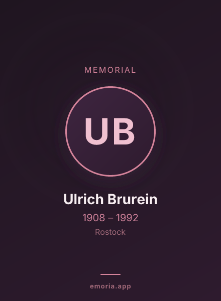 Memorial portrait of Ulrich Brurein
