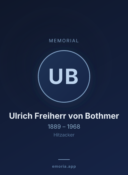 Memorial portrait of Ulrich Freiherr von Bothmer