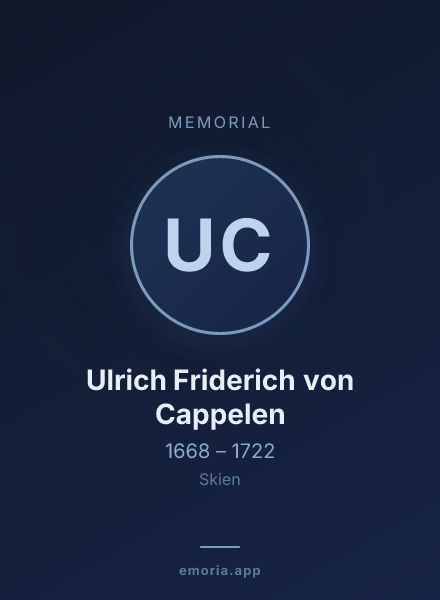 Memorial portrait of Ulrich Friderich von Cappelen