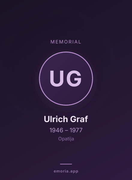 Memorial portrait of Ulrich Graf