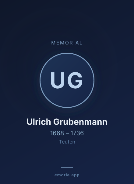 Memorial portrait of Ulrich Grubenmann