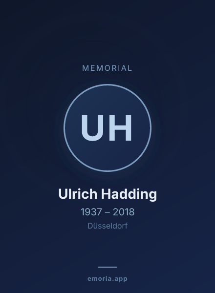 Memorial portrait of Ulrich Hadding