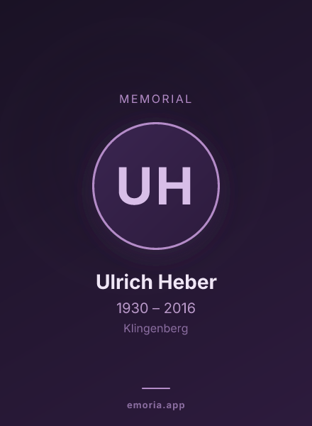 Memorial portrait of Ulrich Heber