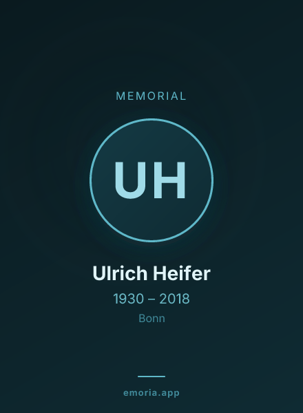 Memorial portrait of Ulrich Heifer