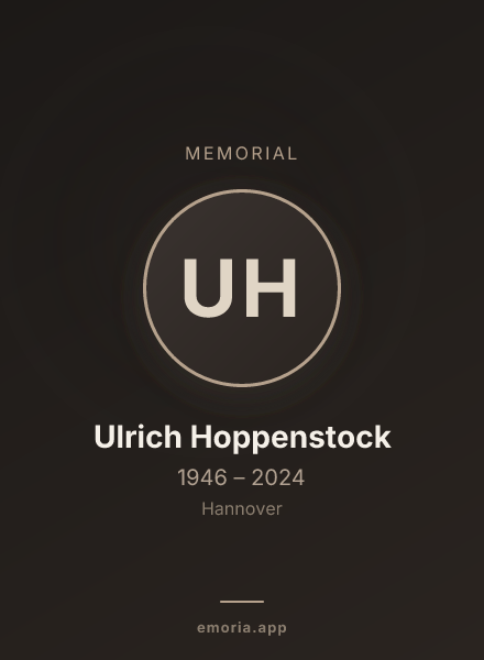 Memorial portrait of Ulrich Hoppenstock