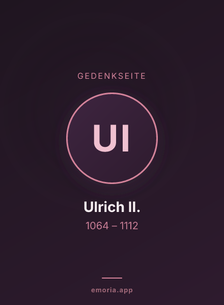 Gedenkportrait von Ulrich II.