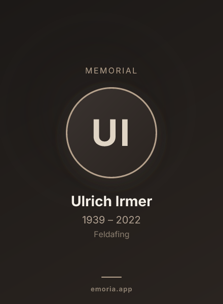 Memorial portrait of Ulrich Irmer