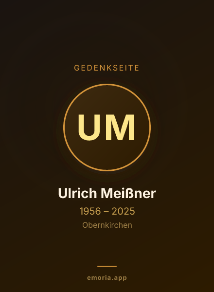 Gedenkportrait von Ulrich Meißner