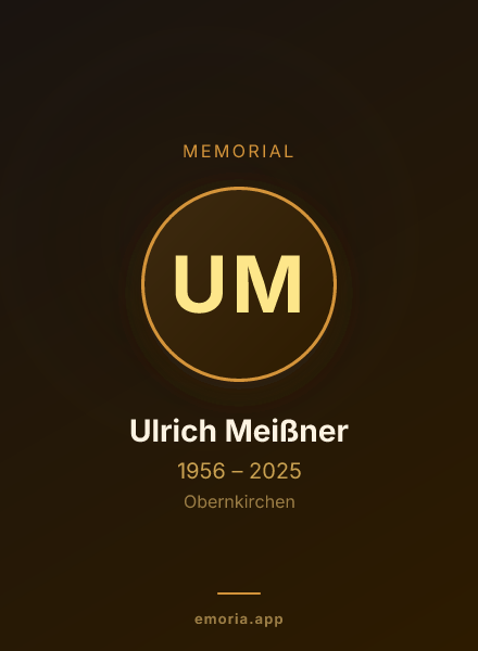 Memorial portrait of Ulrich Meißner