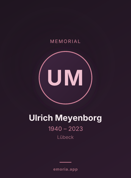 Memorial portrait of Ulrich Meyenborg