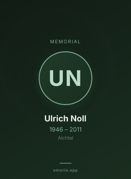 Memorial portrait of Ulrich Noll