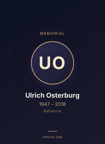 Memorial portrait of Ulrich Osterburg