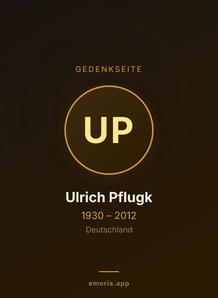 Gedenkportrait von Ulrich Pflugk