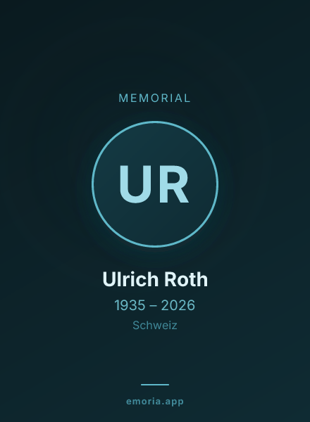Memorial portrait of Ulrich Roth