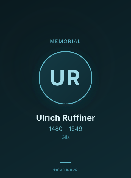 Memorial portrait of Ulrich Ruffiner
