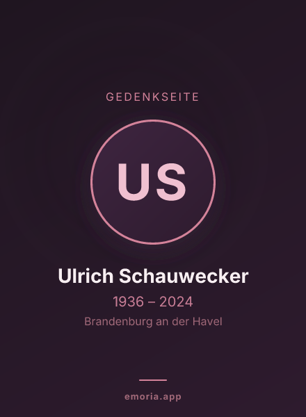 Gedenkportrait von Ulrich Schauwecker