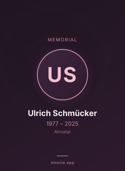 Memorial portrait of Ulrich Schmücker