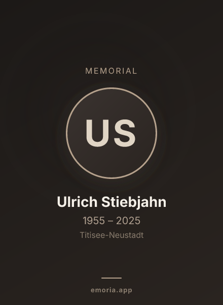 Memorial portrait of Ulrich Stiebjahn