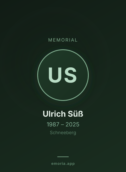 Memorial portrait of Ulrich Süß