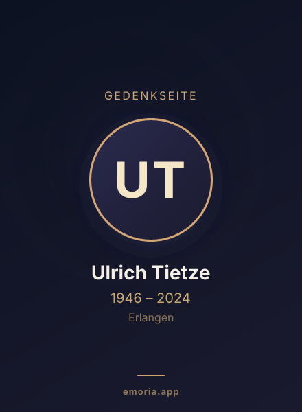 Gedenkportrait von Ulrich Tietze