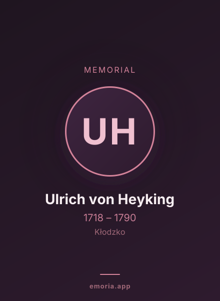 Memorial portrait of Ulrich von Heyking