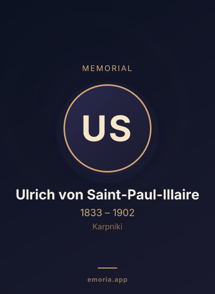 Memorial portrait of Ulrich von Saint-Paul-Illaire