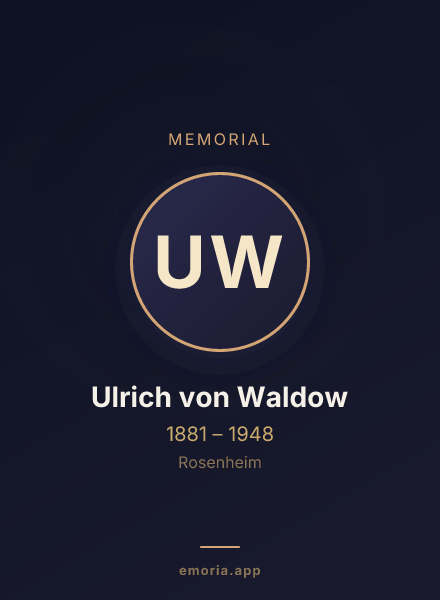 Memorial portrait of Ulrich von Waldow