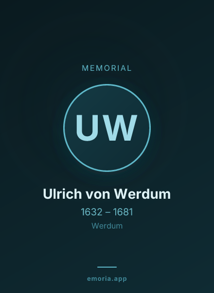 Memorial portrait of Ulrich von Werdum