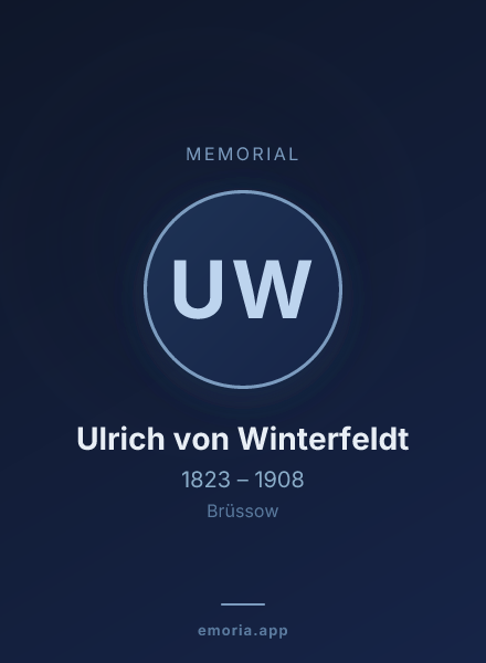 Memorial portrait of Ulrich von Winterfeldt
