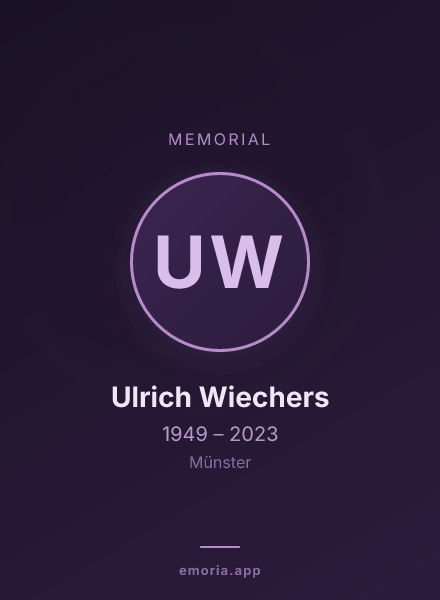 Memorial portrait of Ulrich Wiechers