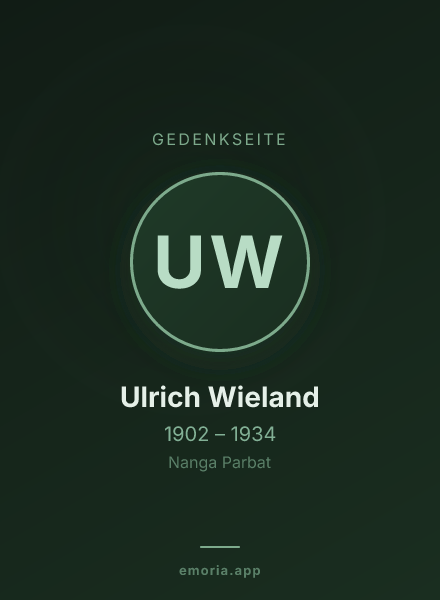 Gedenkportrait von Ulrich Wieland