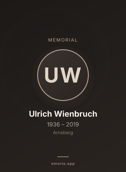 Memorial portrait of Ulrich Wienbruch