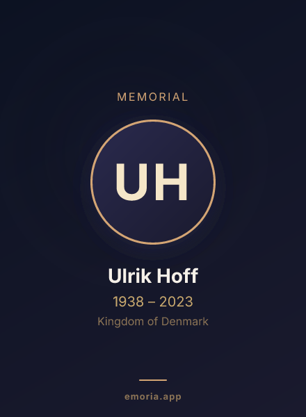 Memorial portrait of Ulrik Hoff