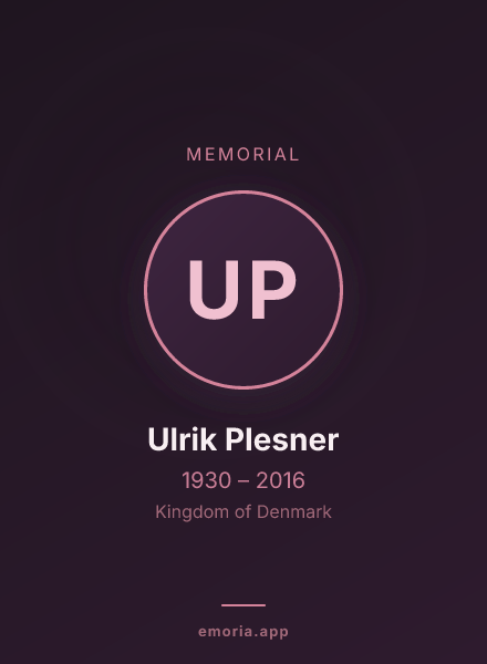 Memorial portrait of Ulrik Plesner