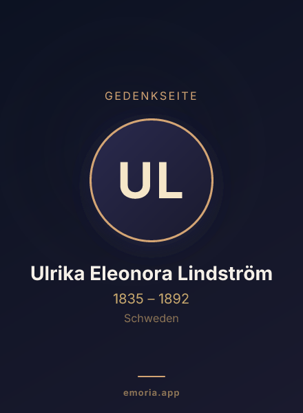 Gedenkportrait von Ulrika Eleonora Lindström