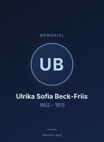 Memorial portrait of Ulrika Sofia Beck-Friis