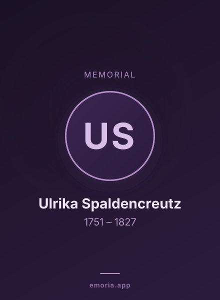 Memorial portrait of Ulrika Spaldencreutz