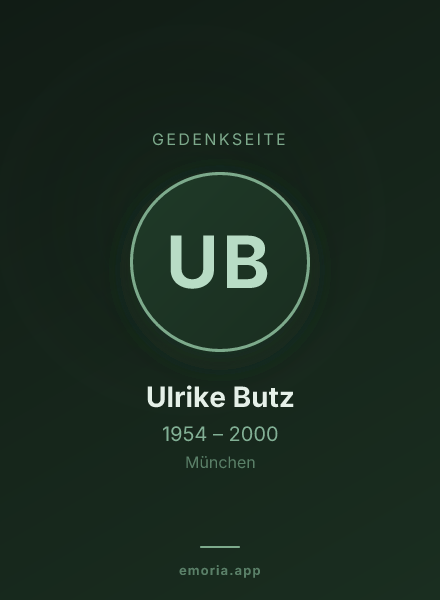 Gedenkportrait von Ulrike Butz