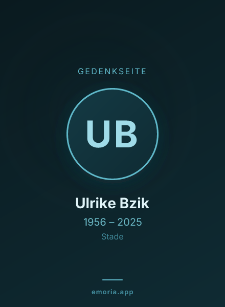 Gedenkportrait von Ulrike Bzik