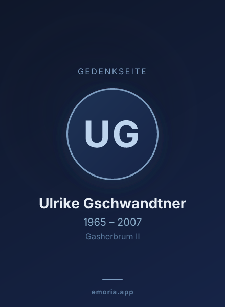 Gedenkportrait von Ulrike Gschwandtner