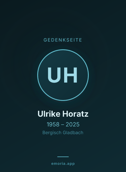 Gedenkportrait von Ulrike Horatz