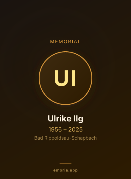Memorial portrait of Ulrike Ilg