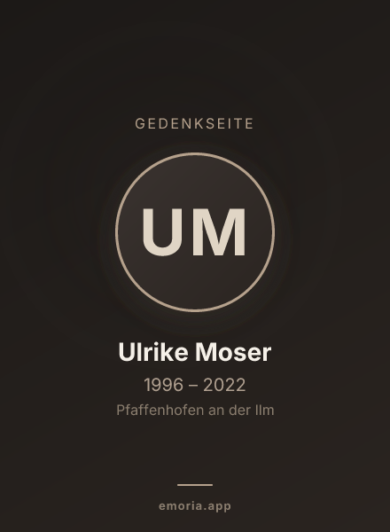 Gedenkportrait von Ulrike Moser