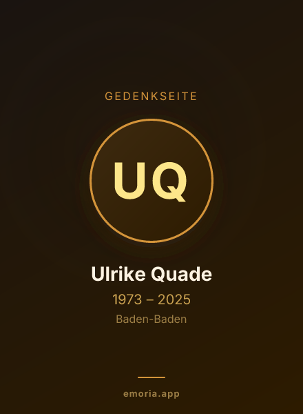 Gedenkportrait von Ulrike Quade