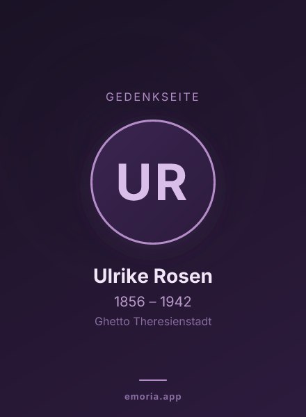 Gedenkportrait von Ulrike Rosen