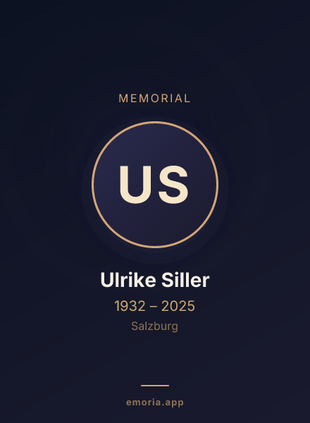 Memorial portrait of Ulrike Siller