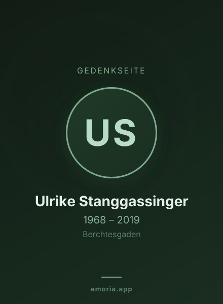Gedenkportrait von Ulrike Stanggassinger