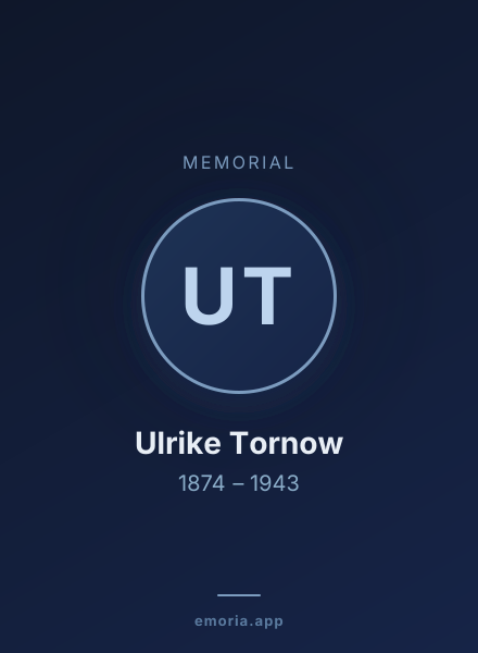 Memorial portrait of Ulrike Tornow