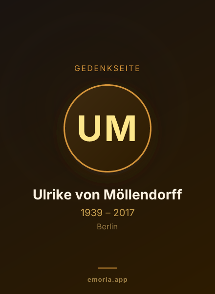 Gedenkportrait von Ulrike von Möllendorff